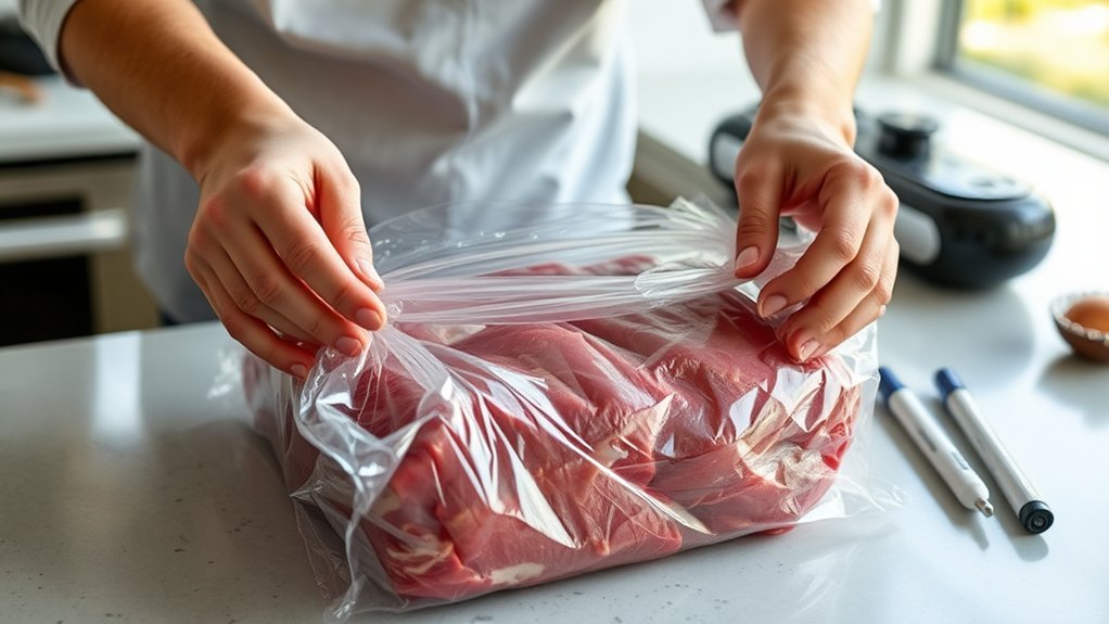 airtight wrapping minimizes freezer burn