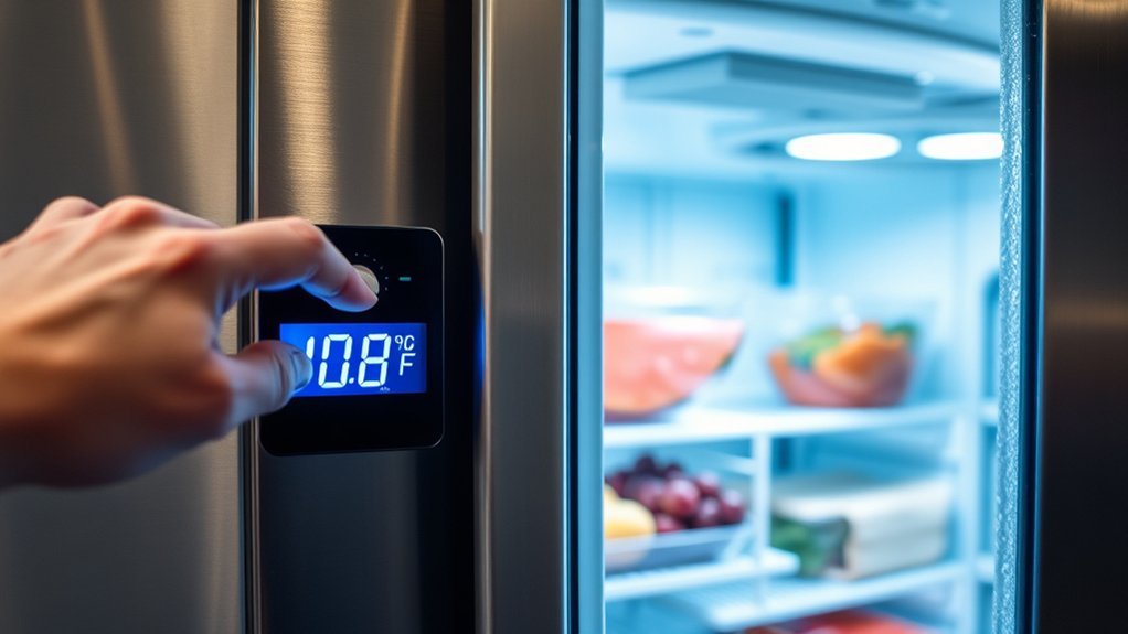 calibrate freezer temperature precisely over time