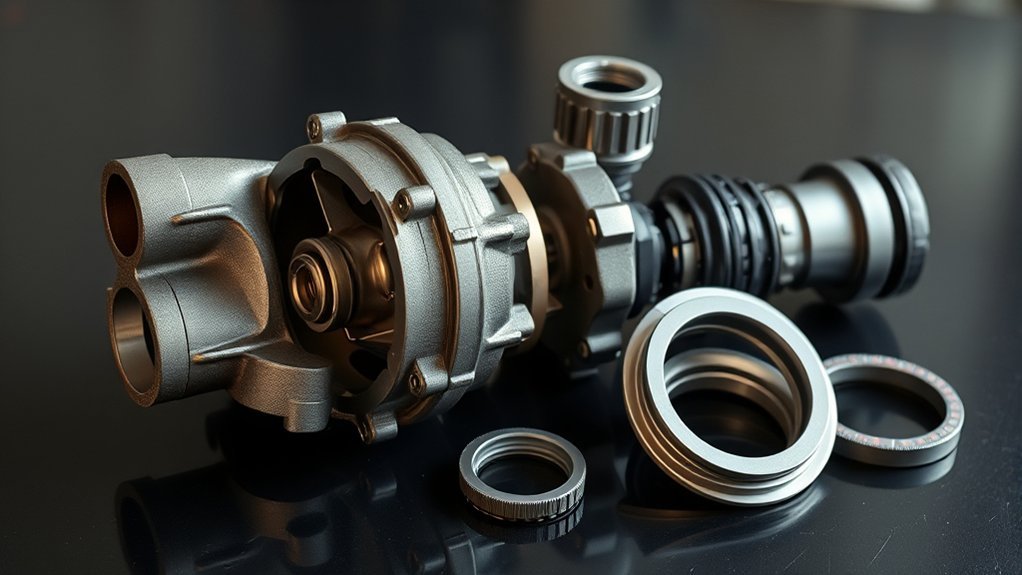 cast iron housing impeller bearings wear