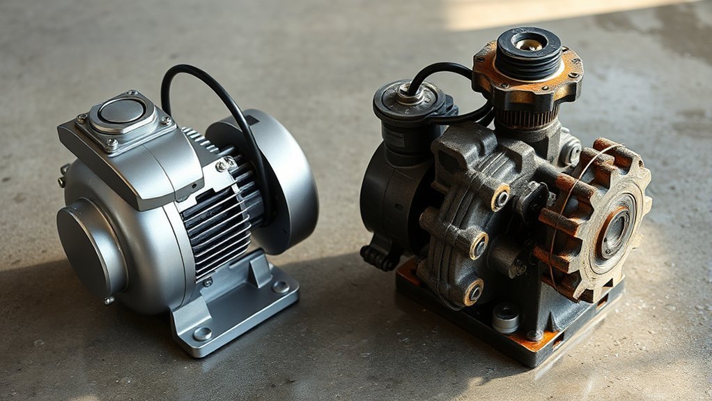 efficiency maintenance durability electric vs mechanical pumps