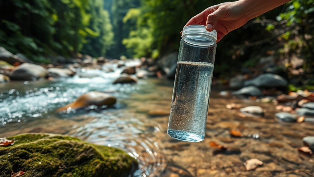 filtering water in the wilderness