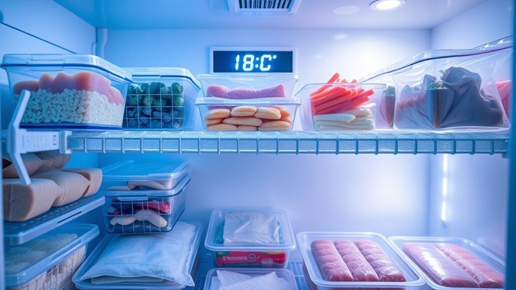 freezer at 0 f or colder