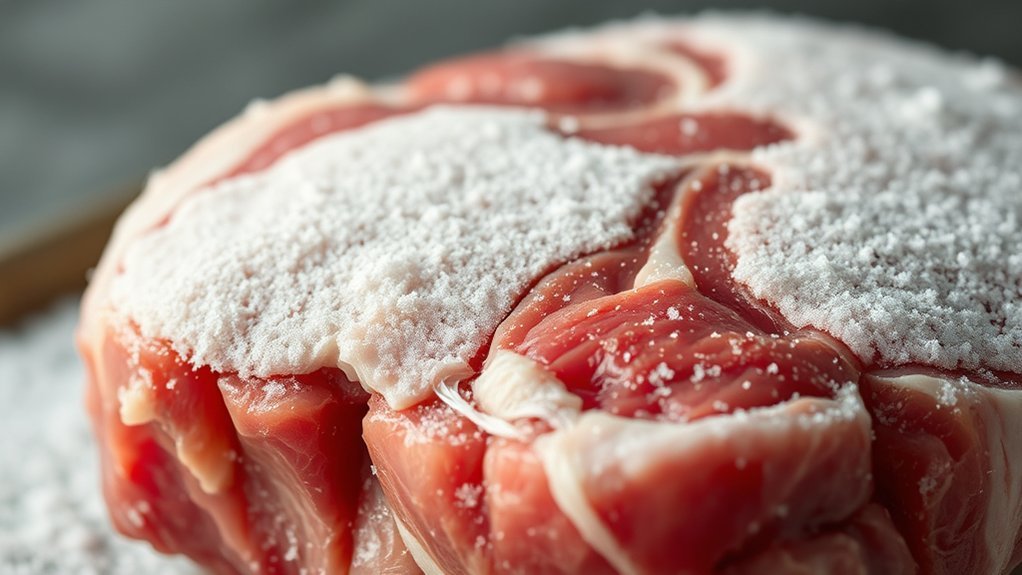 freezer burn signals quality decline