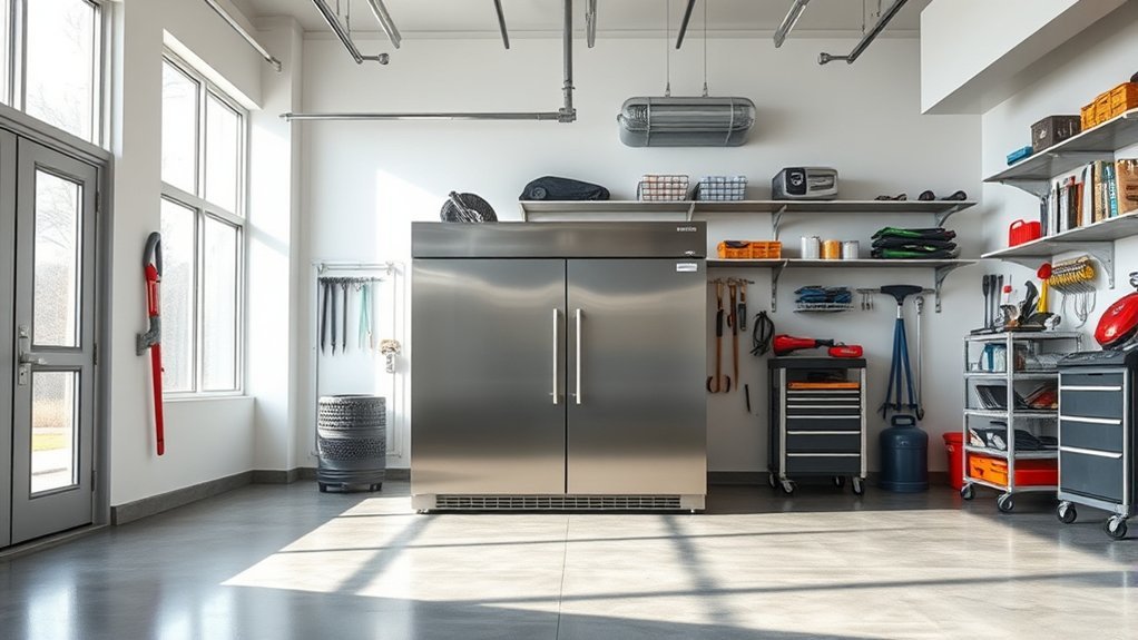 garage ready freezers optimal ventilated unheated spaces
