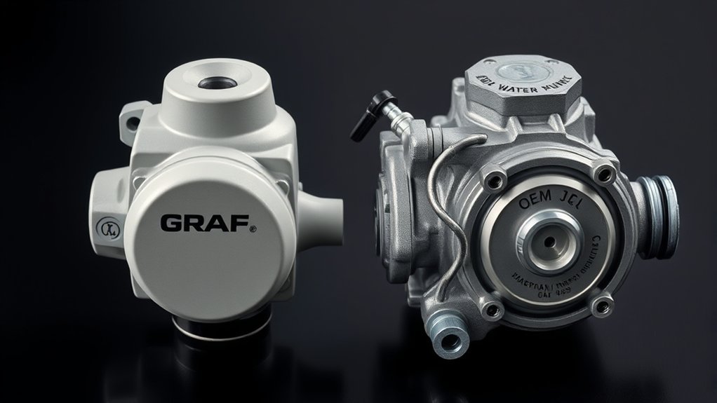 graf vs audi water pump durability performance cost