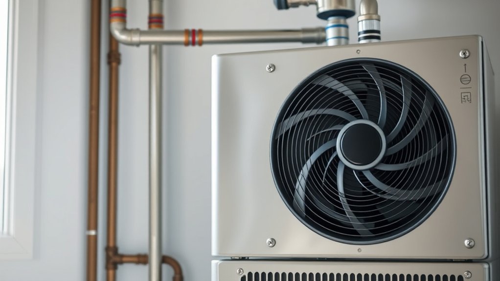 heat pump transfers ambient heat efficiently