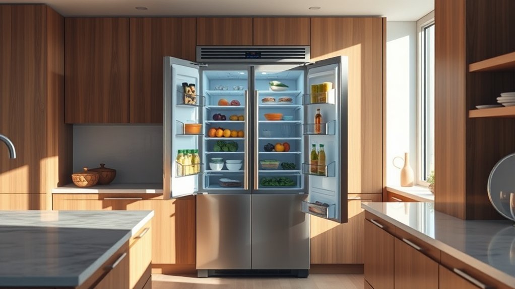 integrated fridge freezer evolution and efficiency