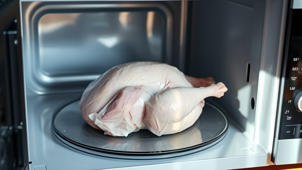 microwave thawing guidelines safety timing