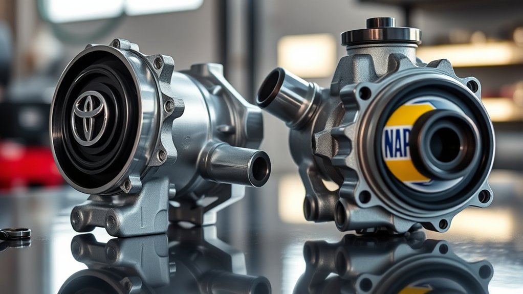napa vs toyota pump durability trade off