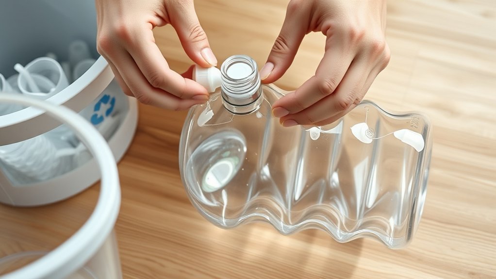 remove pump clean bottle sort parts