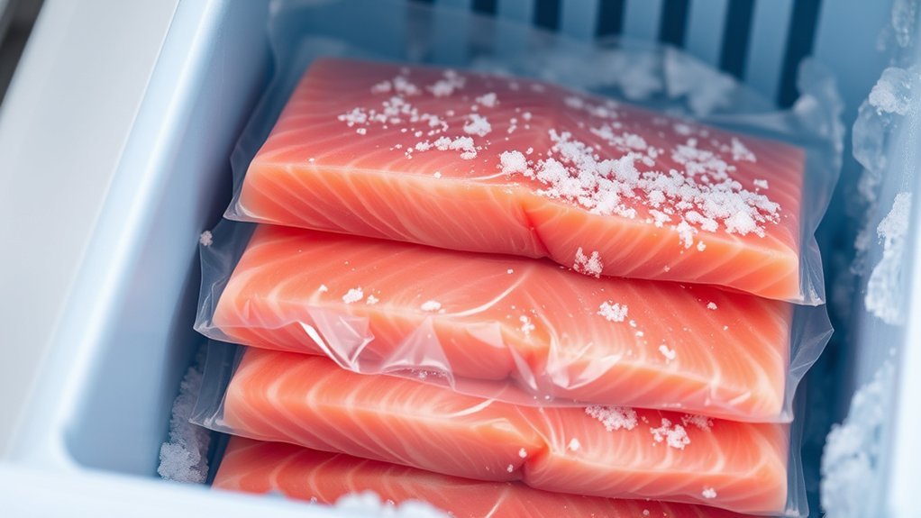 salmon freezer storage durations guidelines