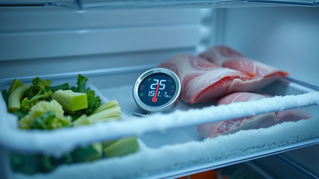 signs of improper freezer temperature