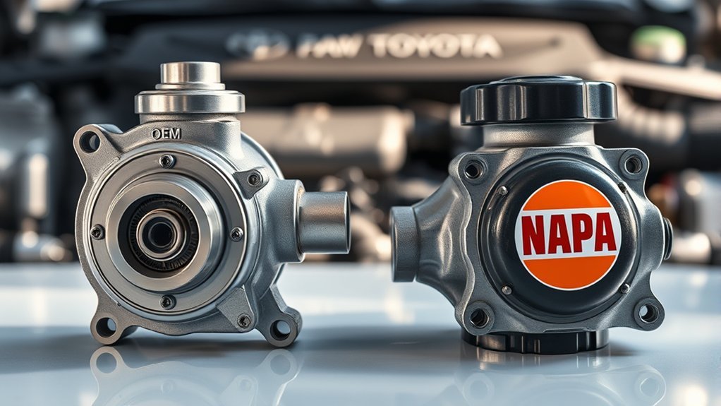 toyota water pump flow pressure material reliability