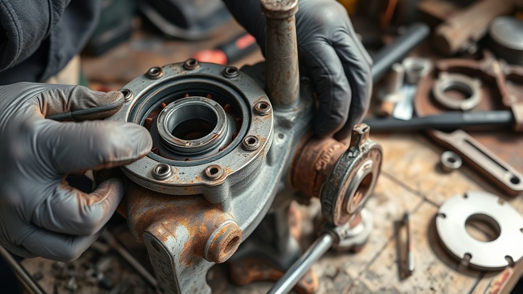 unusual noises and leaks indicate rebuild